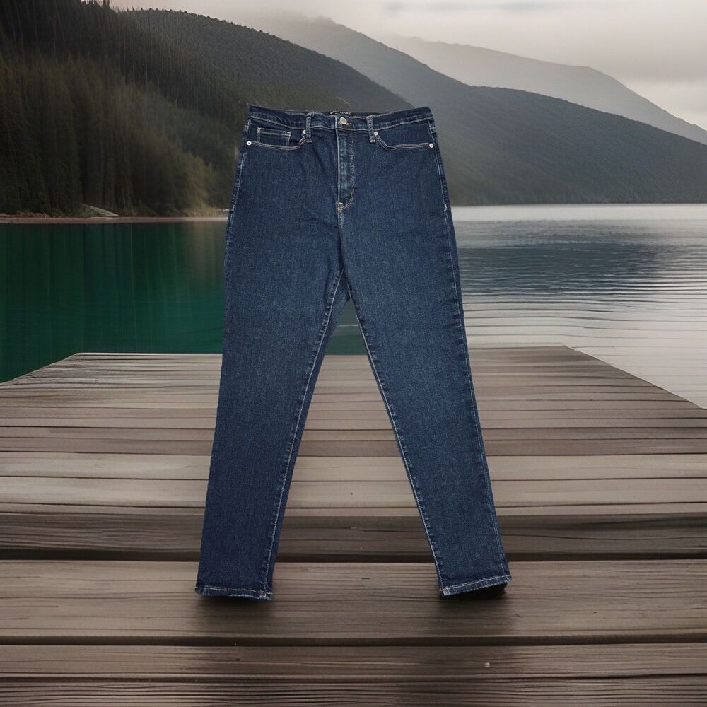 Banana Republic High Rise Skinny Ankle Jeans 31 (31x26.5) Blue Womens Denim